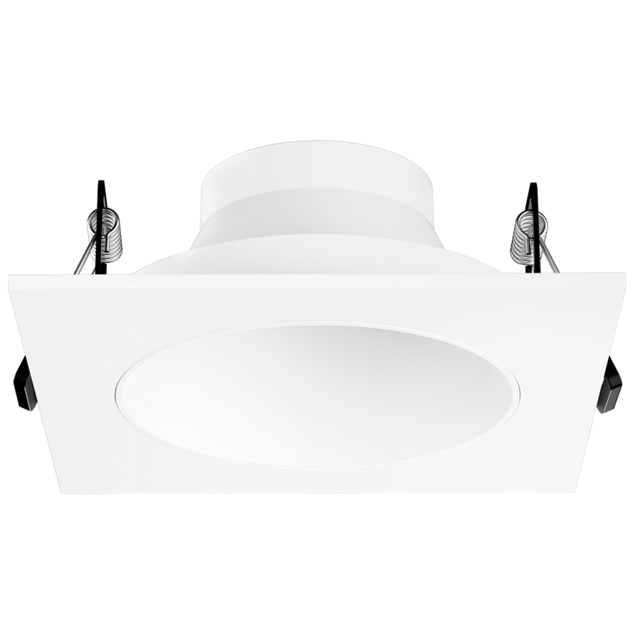 Elco Lighting Pex 4" Canless Square Deep Reflector, Diecast, All White, EKCL4218W