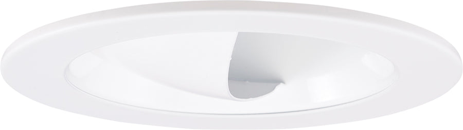Elco Lighting 4" Adjustable Reflector Wall Wash Trim, 45° Tilt, White, EL1445W