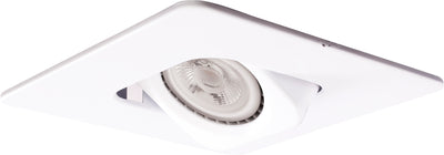Elco Lighting 4" Square Adjustable Gimbal Trim, MR16, EL2443W