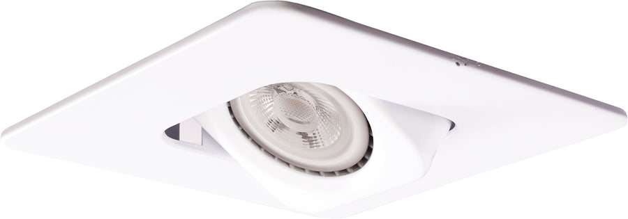 Elco Lighting 4" Square Adjustable Gimbal Trim, MR16, EL2443W