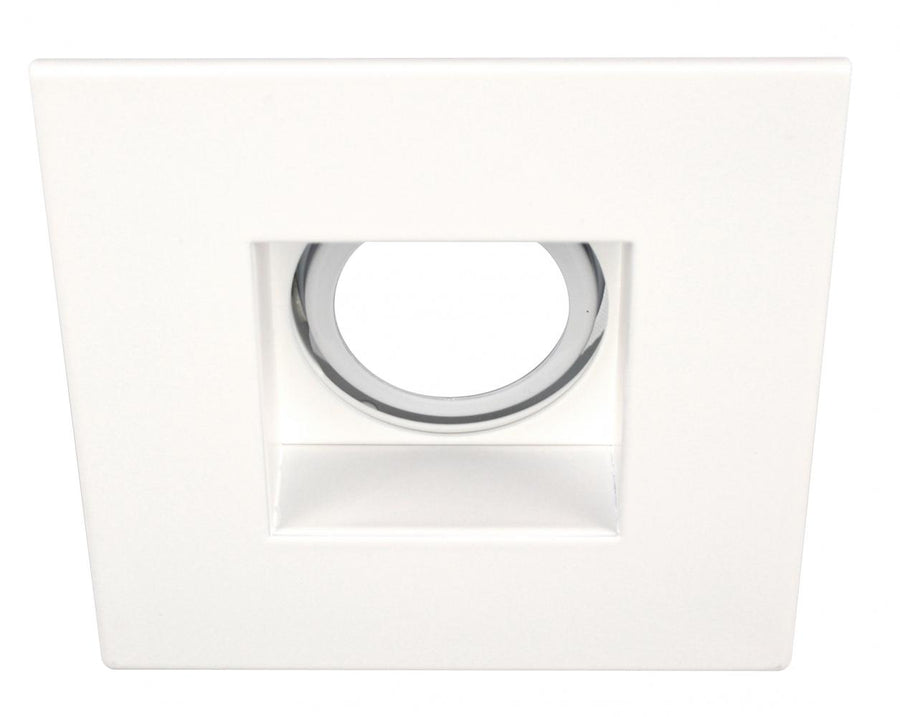 Elco Lighting 4" Steel Square Adjustable Reflector Trim, MR16, Chrome, EL2482CN