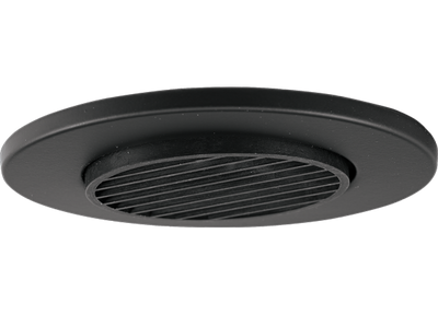 Elco Lighting 3" Die-Cast Louvered Bottom Trim, Black, EL2633B