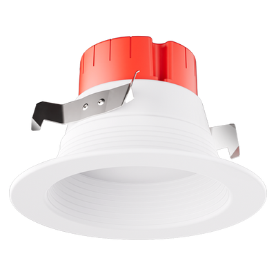 Elco Lighting 4" Sunset Dimming LED Baffle Insert, 10W, Dim-to-Warm 1800–3000K, CRI90, Triac/ELV, White, EL410SDW
