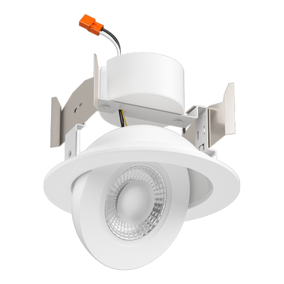 Elco Lighting 4" LED Floating Adjustable Eyeball Insert, 9W, CCT Selectable, CRI90, Triac/ELV, Damp Location, EL456CT5W