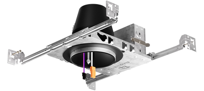 Elco Lighting 4" Dedicated LED Housing, 0-10V, 14–18W, 120/277V, Butterfly Bracket, EL490ICDXA-B