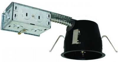 Elco Lighting 4" Shallow Remodel IC Airtight Housing, GU10, 120V, EL49LDRICAS