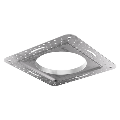Elco Lighting 4" Square Flush Mount Trim Adaptor, White, EKCL4218BB