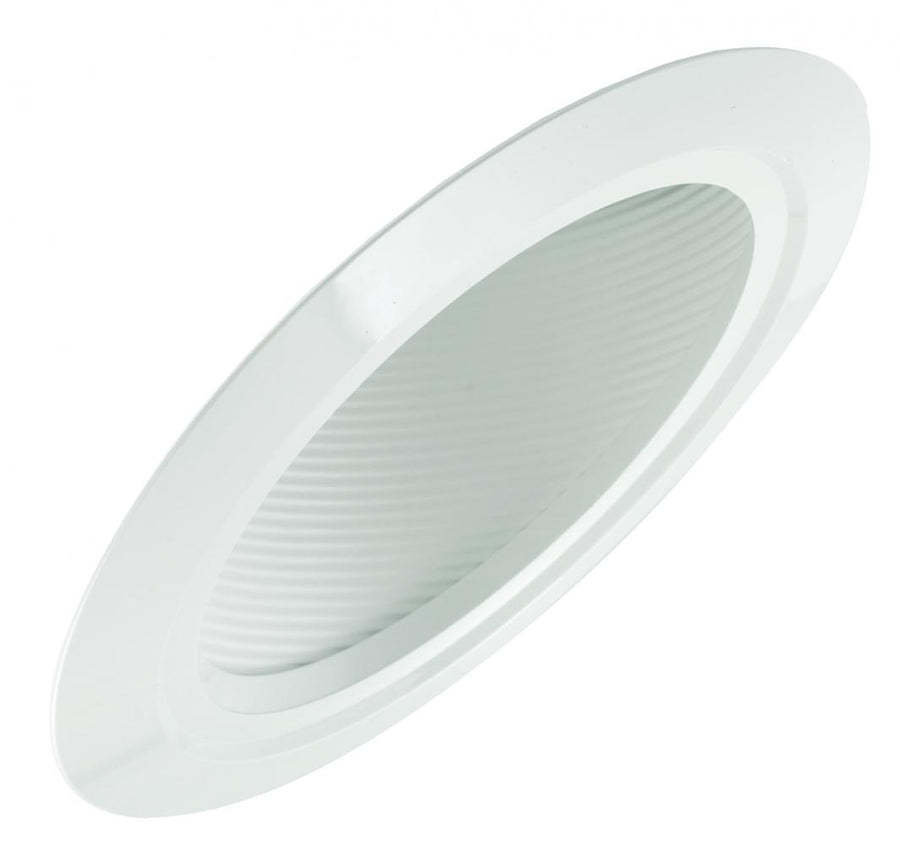 Elco Lighting 6" Super Sloped Baffle Trim, 75W Max BR30/90W Max PAR, White, EL602W