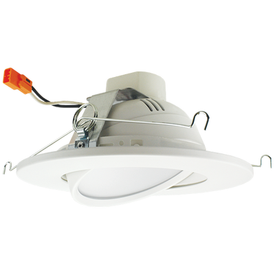 Elco Lighting 6" LED Gimbal Insert, 17W, 2700K, CRI90, Triac/ELV Dimmable, White, EL61330W