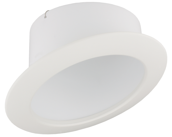 Elco Lighting 6" Sloped Reflector with Coil Springs Trim, White, EL617W