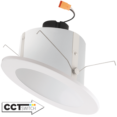 Elco Lighting 6" Sloped Ceiling LED Reflector Insert, CCT Selectable, TRIAC/ELV Dimming, Black, EL715CT5B