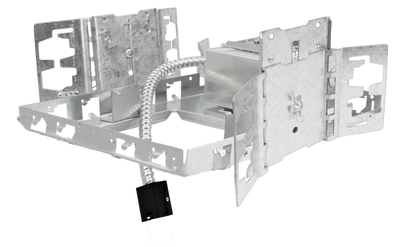 Elco Lighting Birch 4" Square New Construction Architectural Frame, ELB44SQEH