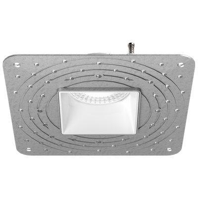 Elco Lighting Pex 3" Square Adjustable Trimless Smooth Reflector Trim, Black, ELK381B