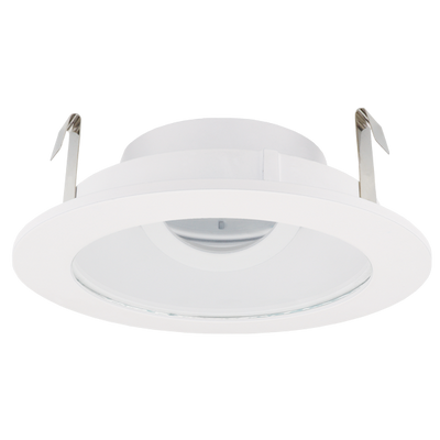 Elco Lighting Pex 4" Round Adjustable Reflector with Clear Glass Lens, All White, ELK4111W