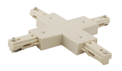 Elco Lighting "X" Connector Track Accessory, 1 Circuit, Bronze, EP806BZ