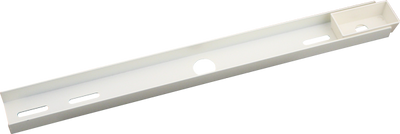 Elco Lighting Straight Channel Track Accessory, White, EP844W