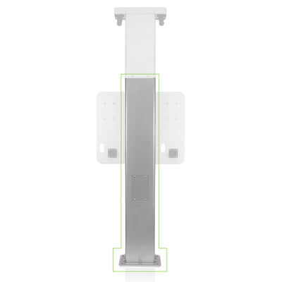 Leviton Pedestal Body for Dual Mount Charging Station Pedestal, Side/Side with Retractable Cord Management, EPCM1-OF3