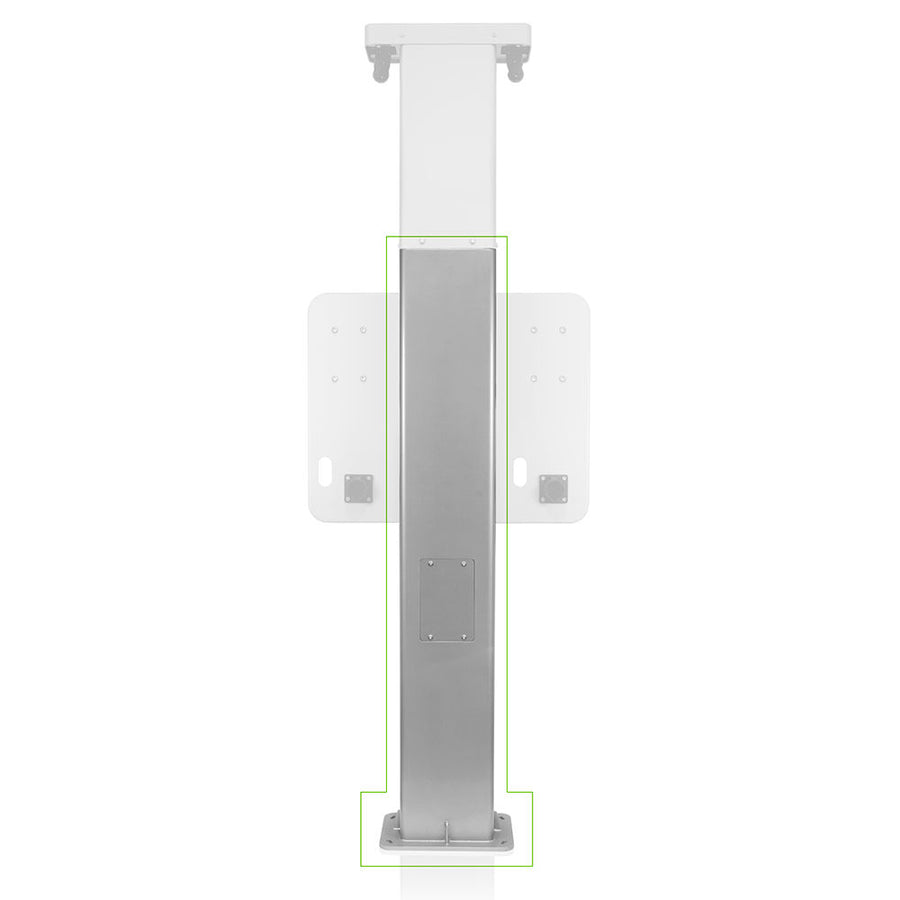 Leviton Pedestal Body for Dual Mount Charging Station Pedestal, Side/Side with Retractable Cord Management, EPCM1-OF3