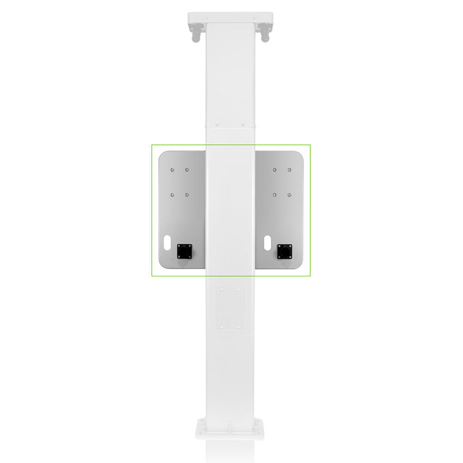 Leviton Mounting Template for Dual Mount Charging Station Pedestal, Side/Side with Retractable Cord Management, EPCM2-OF3