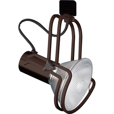 Elco Lighting PAR 38 Line Voltage Lumina Wireform Track Fixture, 150W, 120V, H-Style, Bronze, ET654BZ