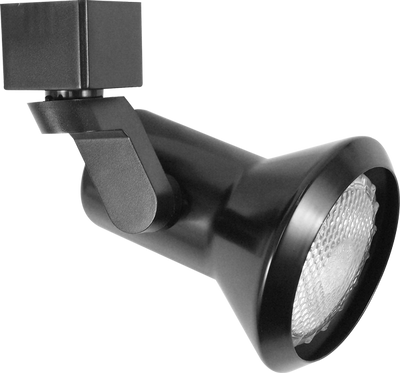Elco Lighting PAR 20 Line Voltage Solid PAR Classic Track Fixture, 50W, 120V, H-Style, White, ET657W