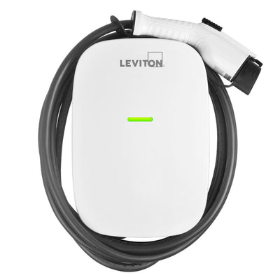 Leviton Level 2 Electric Vehicle Charging Station - EV Series, 80A Max Output - 18ft Cable - 208-240V, EV800