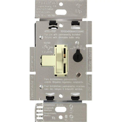 Lutron Ariadni LED+ Dimmer Switch, 250W LED, Single Pole/3-Way, No Neutral Required,120V, AYCL-253P-AL, Almond