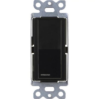 Lutron Claro 4-Way, On/Off Rocker Switch, 15A, Gloss Finish, CA-4PS-BL, Black