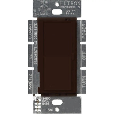 Lutron Diva 3-Speed Fan Control, 1.5A, 120V, 3-Way, Brown, DVFSQ-F-BR