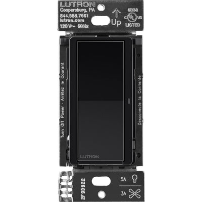 Lutron Claro Smart Switch, Caseta, Black, DVRF-5NS-BL