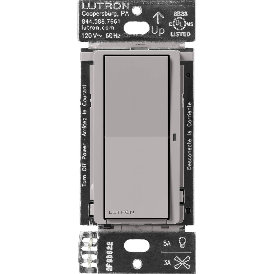 Lutron Claro Smart Switch, Caseta, Gray, DVRF-5NS-GR