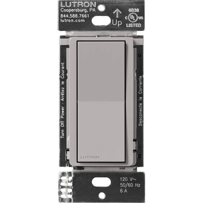 Lutron Claro Smart Accessory Switch, 3-Way/Multi-Location, Gray, DVRF-AS-GR