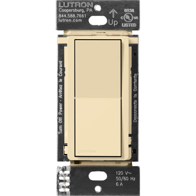Lutron Claro Smart Accessory Switch, 3-Way/Multi-Location, Ivory, DVRF-AS-IV