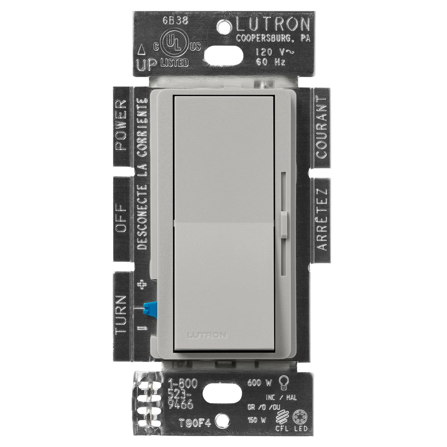 Lutron Diva LED+ Dimmer, 150W LED, Single-Pole/3-Way, Pebble, DVSCCL-153P-PB
