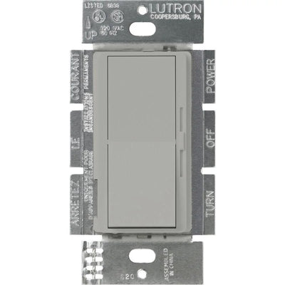 Lutron Diva 0-10V Dimmer Switch, 8A, 50mA Sink, Single-Pole/3-Way, No Neutral Required, 120V, DVSTV-IV, Ivory