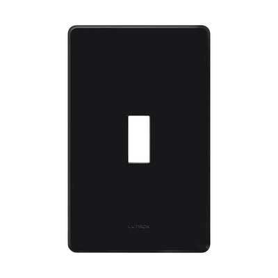 Lutron Fassada Wallplate, 1-Gang, Black, FG-1-BL