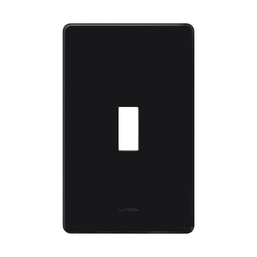 Lutron Fassada Wallplate, 1-Gang, Black, FG-1-BL