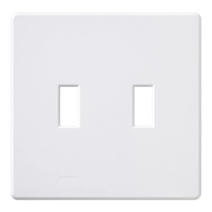 Lutron Fassada 2-Gang Wallplate, White, FG-2-WH