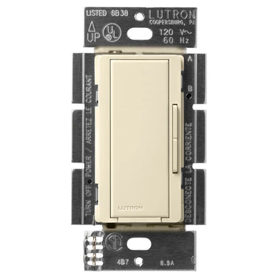 Lutron Maestro Companion Remote Dimmer, 120V, Multi-Location, Almond, MA-RH-AL