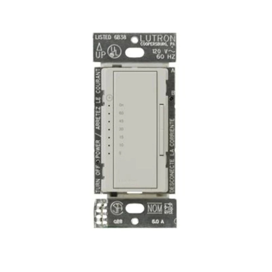 Lutron Maestro Countdown Timer, 5A, Multi-location, Neutral Required, Palladium, MA-T51MN-PD