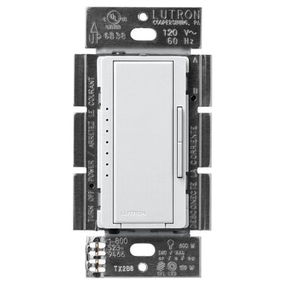 Lutron Maestro LED+ Dimmer Switch, 150W LED, Single Pole/Multi-Location, No Neutral Required,120V, MACL-153M-PD, Palladium