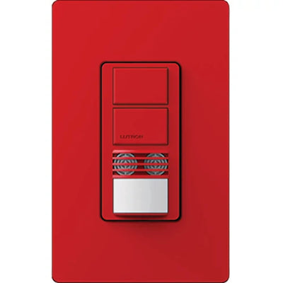 Lutron Maestro Dual Circuit Dual-Tech Motion Sensor Switch, 6A, 120-277V, Single Pole, Ground or Neutral Required, MS-A202-HT, Hot