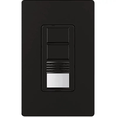 Lutron Maestro Dual Circuit Dual-Tech Motion Sensor Switch, 6A, 120-277V, Single Pole, Ground or Neutral Required, MS-A202-MN, Midnight