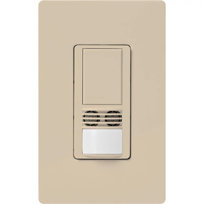 Lutron Maestro Dual-Tech Motion Sensor Switch, 6A, 120-277V, Single Pole/3-Way, Neutral Required, MS-B102-WH, White