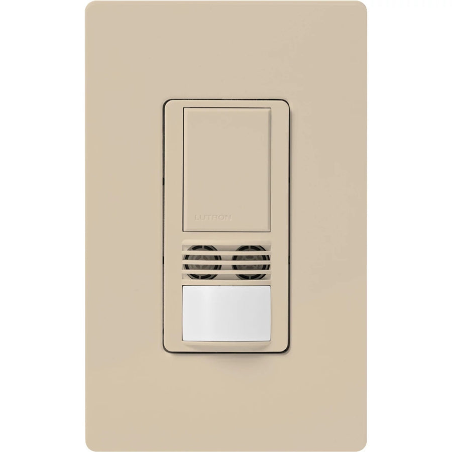 Lutron Maestro Dual-Tech Motion Sensor Switch, 6A, 120-277V, Single Pole/3-Way, Neutral Required, MS-B102-WH, White
