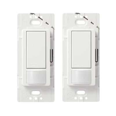 Lutron Maestro Occupancy-Sensing Switch, 2A, 120V, White, 2-Pack, MS-OPS2-WH-2