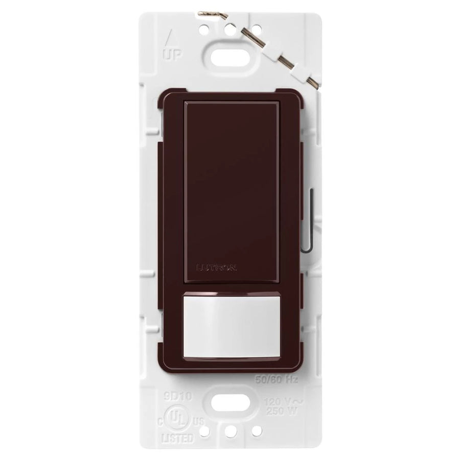 Lutron Maestro Motion Sensor Switch, 5A Light/3A Fan, 120V, Single/Multi-Location, Ground or Neutral Required, MS-OPS5M-BR, Brown