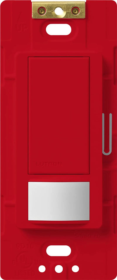 Lutron Maestro Motion Sensor Switch, Ground or Neutral Required, 6A Light, 3A Fan, 120-277V, Single/Multi-Location, MS-OPS6M2-DV-HT, Hot