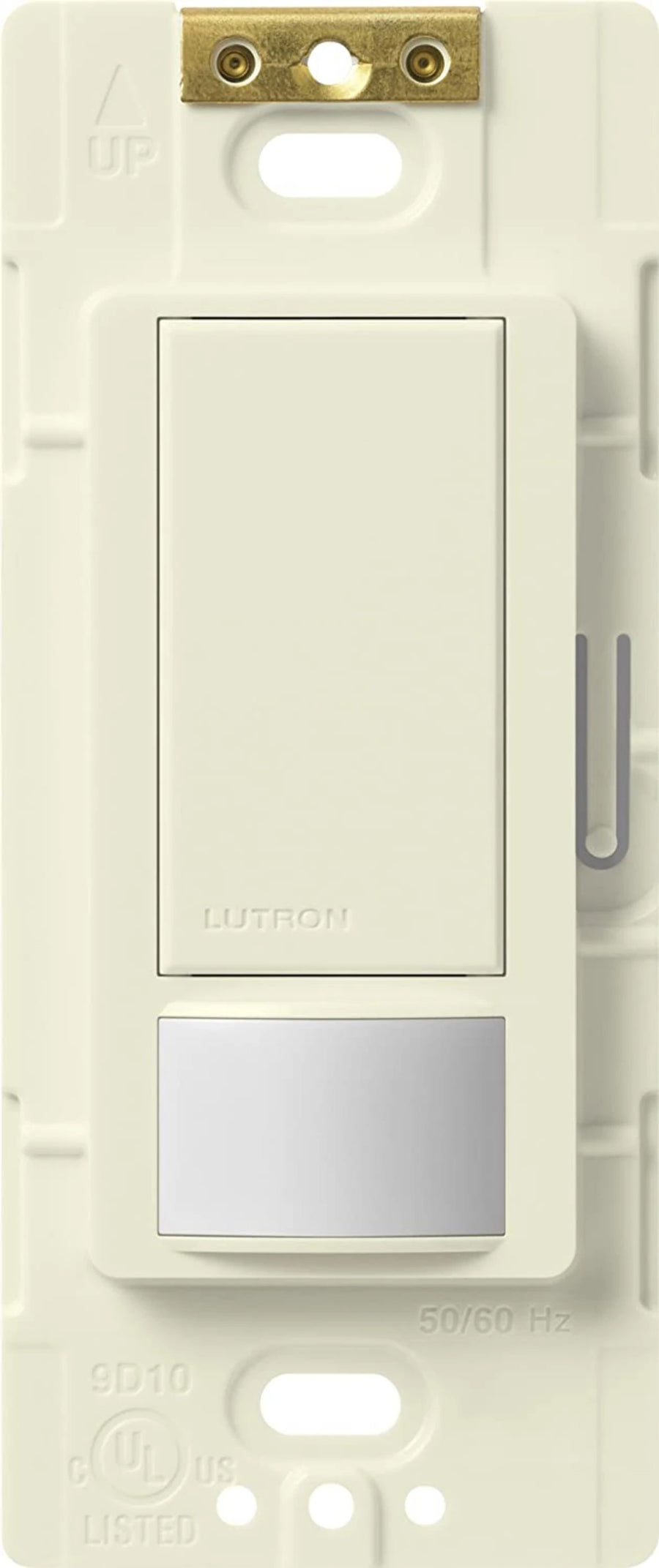 Lutron Maestro Motion Sensor Switch, Vacancy Only, Ground or Neutral Required, 2A Lighting, 120V, Single Pole, MS-VPS2-BI, Biscuit