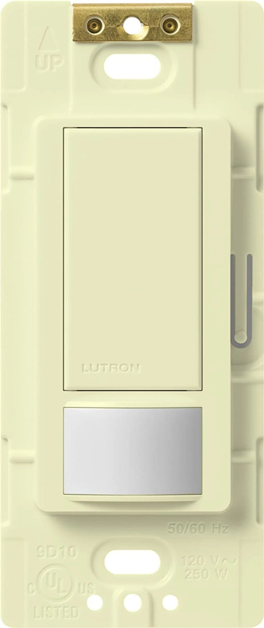 Lutron Maestro Motion Sensor Switch, Vacancy Only, Ground or Neutral Required, 5A Light, 3A Fan, 120V, Single/Multi-Location, MS-VPS5MH-AL, Almond